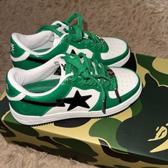 Brand New Bape Shoes Big Kid 4 Shoes Bape, Bape Shoes, Bape Sneakers, Bape Black, Lirika Matoshi, Nike Shoes Women Fashion, Shoes Big, Jordan Shoes Retro, Shoes Retro