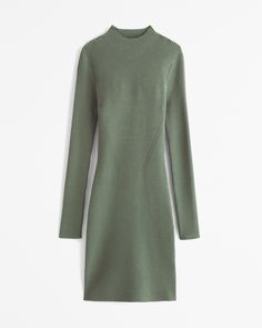 Women's The A&F Paloma Long-Sleeve Mini Dress | Women's Dresses & Jumpsuits | Abercrombie.com Soft Sweater, Mock Neckline, Long Sleeve Mini, Softest Sweater, Sweater Knit, Long Sleeve Mini Dress, Paloma, Women's Dresses, Abercrombie Fitch