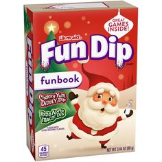 All City Candy Lik-m-aid Fun Dip Candy Christmas Fun Book - 3.44-oz. Box For fresh candy and great service, visit www.allcitycandy.com Fun Dip Candy, Fun Dip, Candy Sticks, Sour Candy, Chocolate Covered Pretzels, Best Candy, Yummy Sweets, Candy Party, Grocery Shop