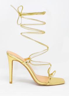 Gold Heels With 4-inch Heel For Event, Spring Gold Heels With Padded Heel, Gold Chic Heels For Gala, Gold Heels For Summer Events, Gold Heels For Spring Evening, Chic Gold Heels With Padded Heel, Gold Heels With Padded Heel For Night Out, Gold Open Toe Heels For Events, Spring Cocktail Gold Heels