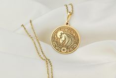 Capture the majesty of the horse with this stunning pendant necklace, available in 14K gold, silver, gold plating, and rose gold plating. This beautifully detailed design is perfect for equestrian enthusiasts and anyone who loves the grace and strength of horses. Whether you're treating yourself or searching for a meaningful gift, this elegant necklace adds a timeless touch to any outfit and is sure to be cherished by all who wear it. Visit our store to see more animal necklace https://goldenaur Classic Necklace With Horse Design For Gift, Horse Design Round Pendant Necklace As Gift, Horse Design Pendant Necklace As Gift, Gold Horse Design Pendant Necklace, Animal Necklace, Gold Horse, Horse Necklace, Horses Pendant, Elegant Necklace