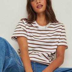 Ladies Loose Cotton Summer Short Sleeve O Neck Striped Basic T-Shirts Women T Shirt Casual Cozy Tee Tops Harajuku Shirt Female Harajuku Shirt, Basic T Shirts, T Shirts Women, Shirt Female, Loose Tees, Shirts Women, Harajuku Fashion, Summer Cotton, Women T Shirt