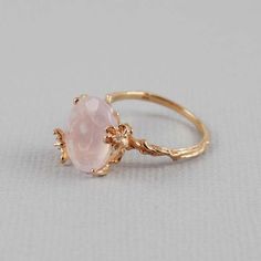 Rose Quartz Rose Gold Ring Rose Quartz Ring CZ Ring | Etsy Delicate Rose Colored Rings For Gift, Delicate Rose Color Rings For Gifts, Delicate Pink Gold Jewelry With Gemstone, Dainty Rose Colored Rings As Gift, Exquisite 14k Gold Pink Jewelry, Exquisite Pink 14k Gold Jewelry, Feminine Oval Pink Jewelry, Pink Oval Feminine Jewelry, Feminine Pink Oval Jewelry