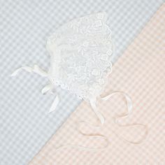 Isla Lace Baby Bonnet – Baby Beau and Belle Fitted Scalloped Lace For Ceremony, Fitted White Bonnet With Lace Trim, Elegant Lace Bonnet With Lace Trim, Adjustable Lace Wedding Bonnet, Fitted Delicate Lace With Lace Trim, Fitted White Bonnet For Baptism, White Fitted Bonnet For Baptism, Wedding Bonnet With Lace Trim, White Adjustable Lace Bonnet