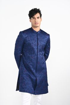 Royal blue Achkan Highlighed with french knots and cutdana paired with a pintuck detail kurta and royal blue colored pant pajama. Color of the actual garment may vary due to lighting conditions during the shoot.
 

Size Chart For Men





	
	
					Men's Size Chart
		

		
		
						
				Size Chart For Men
				Custom Size Measurement Guide
			
			
				
				
				Custom Size Measurement Guide
1. Take your measurements at ease…don’t hold your breath!
2. Be a little generous with the measurements. It’s Blue Bandhgala With Chikankari Embroidery For Festive Occasions, Blue Bandhgala With Resham Embroidery In Straight Kurta Style, Blue Nehru Jacket With Chikankari Embroidery For Festive Occasions, Blue Bandhgala With Chikankari Embroidery For Designer Wear, Designer Blue Bandhgala With Chikankari Embroidery, Festive Blue Nehru Jacket With Chikankari Embroidery, Ceremonial Blue Bandhgala With Chikankari Embroidery, Blue Nehru Jacket With Resham Embroidery, Elegant Blue Nehru Jacket With Resham Embroidery