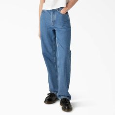 Dickies Jeans Outfits Women, Dickies Jeans, Dickie Jeans, Jeans Outfit Women, Dickies Workwear, Dickies Women, Regular Fit Jeans, Comfortable Pants, Dickies Pants