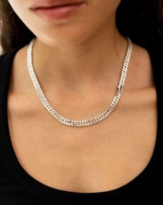 Sterling Silver - Jumbo Curb Chain Necklace Luxury Classic Diamond Necklace With Curb Chain, Ring Concierge, Necklace Length Guide, Bracelet Size Chart, Curb Chain Necklace, Silver Collection, Kids Bracelets, Diamond Bangle, Double Take