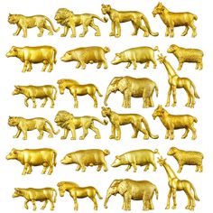 PRICES MAY VARY. Exquisite Animal Set: you will receive a package which includes 24 pieces gold safari animals in 12 different styles, each style comes with 2 pieces, sufficient in quantities and styles for using, replacing and sharing to decorate your home, room and table Gold Animals in Forest Theme: these gold animal figurines are designed in lion, horse, pig, goat, elephant, giraffe and more shapes, can properly meet with the theme of your parties, such as for farm themed party, circus theme Jungle Animal Cake, Animal Cake Toppers, Animal Matching Game, Safari Baby Shower Decorations, Animal Figurine Toys, Safari Baby Shower Boy, Animal Cake, Baby Animals Pictures, Jungle Animal