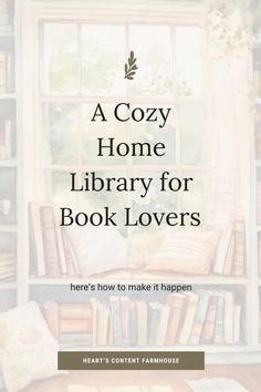 Make your book collection shine with these easy tips for a cozy and functional home library. #LibraryGoals #BookLovers #HomeDecor Library Corner, Cozy Home Library, Cozy Library, Interior Design Principles, Functional Home, Personal Library, Extra Rooms