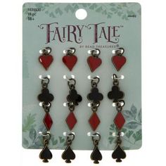 Dimensions: 0.44" x 0.38" Material: Enamel & Metal Color: Black & Red Metal Color: Antique Gold Age Grade: 16+ Quantity: 16 Create a fun-filled personalized accessory with these Card Suits Charms. Made of metal, these gorgeous charms feature diamonds, clubs, spades, and hearts in red and black enamel finishes. Use them to create matching earrings or as part of a stylish charm necklace or bracelet! Customizable Black Jewelry For Valentine's Day, Red Themed Jewelry For Valentine's Day, Themed Black Jewelry For Valentine's Day, Red Valentine's Day Themed Jewelry, Themed Black Metal Jewelry, Black Themed Jewelry For Valentine's Day, Nickel Free Themed Black Jewelry, Themed Red Nickel-free Jewelry, Personalized Red Dangle Jewelry