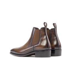 Year after year, Chelsea boots remain one of the most sought-after styles for men. Chelseas can be used in formal attire and casual wear alike, providing a sleek, polished look. This slip-on boot has been a classic for years. The Details: Materials: brown patina Sole: dark red Goodyear Welt, leather sole with rubber dots injections Last: Belgravia - Chisel toe, narrow waist and cuban heel What is Fast Lane? Fast lane is our new experimental 7 day made to order collection, an ambitious never been Brown Chelsea Boots With Rubber Heel Cap For Business, Brown Cap Toe Chelsea Boots For Business, Business Brown Cap Toe Chelsea Boots, Classic Chelsea Boots With Cap Toe And Leather Sole, Brown Round Toe Chelsea Boots For Formal Occasions, Formal Brown Chelsea Boots With Round Toe, Brown Chelsea Boots For Formal Occasions, Cognac Leather Sole Business Boots, Cognac Leather-sole Boots For Business