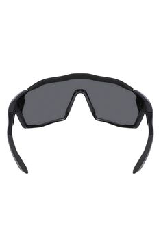 A snap-off top bar and Max Optics offer precise vision from all angles on these sporty shield sunglasses built with grippy, adjustable temple arms. 58mm lens width; 16mm bridge width; 130mm temple length 100% UV protection Easily insert clip-in prescription lenses. Floating nose pad enhances airflow and absorbs impact. Antifog ventilation holes Adjustable temple arms with enhanced rubber sleeves Injected Imported Functional Polarized Shield Sunglasses For Cycling, Functional Shield Sunglasses With Uv Protection For Outdoor, Functional Polycarbonate Shield Sunglasses With Uv Protection, Functional Sunglasses With Uv Protection For Cycling, Functional Polarized Shield Sunglasses For Sports, Functional Polarized Sunglasses For Cycling, Functional Anti-reflective Shield Sunglasses For Sports, Functional Sunglasses With Uva Protection For Skiing, Functional Cycling Sunglasses With Uv Protection