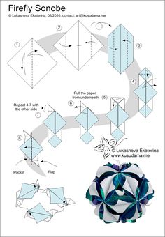 how to make an origami firefly sonobe step by step instructions for beginners