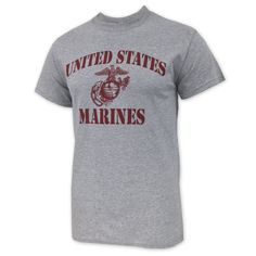 Show your Marines Pride in this lightweight cotton Tshirt. 100% CottonScreen printed logo on the front chestDesigned and Printed in the USA