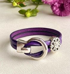 Do you have purple leather? I sure do!
#colorfuljewelry #leatherwork #giftsformom #giftsforher #redmoonjewelry #bracelets Handmade Leather Wrap Bracelet Gift, Handmade Leather Wrap Bracelet For Gift, Trendy Silver Wrap Bracelet As Gift, Handmade Adjustable Leather Wrap Bracelet, Handmade Wrap Bracelet Perfect As A Gift, Handmade Silver Wrap Bracelet For Friendship, Handmade Wrap Bracelet As Gift, Silver Leather Wrap Bracelet As A Gift, Leather Bracelet With Sterling Silver Clasp For Gift