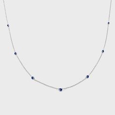 This staple 14k gold necklace with natural gemstones is a must-have for every jewelry collection! 14k Gold Necklace, Station Necklace, Sapphire Gemstone, Natural Ruby, Precious Gemstones, Pink Sapphire, Blue Sapphire, Natural Gemstones, Jewelry Collection