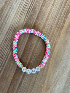 MAMA multicolored band is a great summer accessory. Alone or paired with another this band is sure to complete any outfit. Ivy Rose, Summer Accessories, Ivy, Jewelry Bracelets, Beaded Bracelets, Ships, Band, Gold, Quick Saves