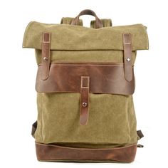 Crafted from high-quality cotton canvas, this backpack is designed to withstand daily wear and tear while providing ample storage space for all your essentials. With multiple compartments and pockets, you can easily organize your gear and keep everything within easy reach.   ITEM FEATURES  - 1 x Main Compartment - 1 x Front Bucket Pocket - 1 x Laptop Compartment - 1 x Interior Zipper Pocket - 1 x Pen Slot - 2 x Slot Pockets - 1 x Back Zipper Pocket - Waterproof& Durable - Adjustable Shoulder Str Waxed Canvas Backpack, Hogwarts Dr, Waterproof Laptop Backpack, Canvas Leather Bag, Vintage Backpacks, Backpack Material, Luggage Sizes, College Backpack, Lightweight Bag