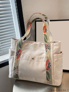 BagForLove - Womens Printed Pattern Handbag with Large Capacity Tote Bag Handles Patron Tote Bag, Canvas Bag Diy, Handcrafted Handbags, Handmade Fabric Bags, Diy Bag Designs, Tote Bags Sewing, Embroidery Bags, Diy Handbag, Handbag Pattern