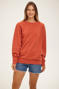 Fall Everyday Cotton Sweatshirt, Comfortable Relaxed Fit Sweatshirt For Everyday, Comfy Relaxed Fit Sweatshirt For Everyday, Comfortable Drop Shoulder Sweatshirt For Everyday, Comfortable Everyday Drop Shoulder Sweatshirt, Soft-washed Crew Neck Sweater For Everyday, Cozy Crew Neck Sweatshirt For Everyday, Everyday Soft-washed Relaxed Fit Sweater, Comfy Crew Neck Everyday Sweater