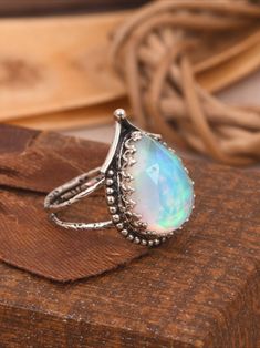 Aurora Opal Crown Design Engagement Ring Sterling Silver Constellation Jewelry Celestial Silver Opal Gemstone Ring, Unique Handmade Silver Opal Ring, Handmade Celestial Silver Opal Ring, Mystical Silver Opal Ring, Handmade Silver Opal Crystal Ring, Opal Engagement Ring Silver, Opal Crown, Unique Opal Ring, Western Wedding Rings