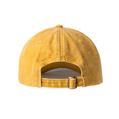 This DM Merchandising hat is the perfect choice for any casual outfit. The faux leather construction provides a fashionable, lightweight feel while the adjustable backstrap delivers the perfect fit. The gold color makes a stylish statement, making it the perfect finishing touch. Yellow Adjustable Dad Hat For Spring, Adjustable Solid Color Dad Hat With Curved Brim, Adjustable Flat Brim Dad Hat For Spring, Trendy Adjustable Brimmed Baseball Cap, Adjustable Dad Hat With Flat Brim For Spring, Adjustable Solid Everyday Hats, Adjustable Solid Baseball Cap With Short Brim, Casual Gold Hats For Summer, Casual Gold Cap