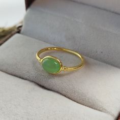 Natural Green Chalcedony Ring, 925 Sterling Silver Ring, Vintage Ring, Chalcedony Ring, Gemstone Ring, Statement Designer Ring, Dainty Gift Handmade Jewelry Materials: 925 Sterling Silver Finish: Gold Gemstone: Natural Green Chalcedony Stone Color: Green Style: Boho & Hippie Theme: Love & Friendship Ready To Ship You can also have a look on our other amazing similar products here- https://www.etsy.com/in-en/shop/PureSoulJewels?ref=seller-platform-mcnav&search_query=Green+Chalcedony+Ring Note- Please let us know if you have any other query we are always available for you. Nature Themed Jewelry, Adjustable Elegant Jade Rings, Adjustable Green Opal Ring, Yellow Gold Jade Ring With Gemstone, Elegant Adjustable Green Opal Ring, Jade Open Ring As Gift, Jade Open Ring For Gift, Jade Open Ring Gift, Jade Gemstone Ring With Round Stone