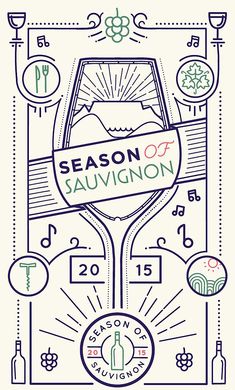 a poster for the season of sauvignon