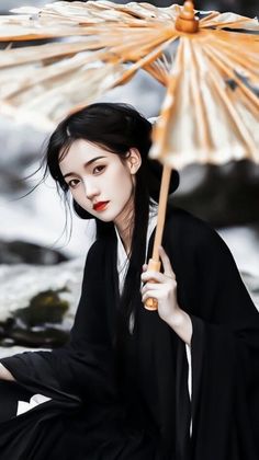 People With Umbrellas, Umbrella Photoshoot, Asian Warrior, Chinese Princess Dress, Traditional Asian Dress, Chinese Princess, Space Phone Wallpaper, Japanese Warrior