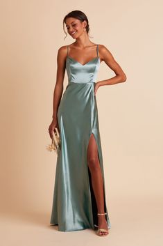 Jay Satin Bridesmaid Dress in Sea Glass | Birdy Grey Prom Dress Inspo, Populaire Outfits, Birdy Grey, Looks Pinterest, Stunning Prom Dresses, Prom Dress Inspiration, Satin Bridesmaid Dresses, Cute Prom Dresses, Pretty Prom Dresses