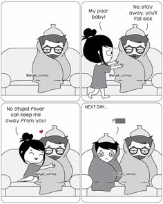 comic strip with two people talking to each other