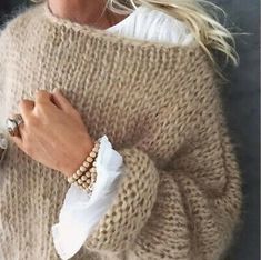 Women Oversized Sweater Soild Color Pullover Cable Knit Long Sleeve Chunky Tops | eBay Pull Mohair, Loose Pullover Sweater, Haine Diy, Oversize Pullover, Pull Oversize, Winter Stil, Loose Pullover, Mode Casual, Mohair Sweater