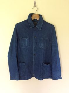 Vintage Berning Sho Denim Chord Jacket Japanese Designer Large Size To Valuable Customers please ask before buying Please Don't Expected It Like New Or In Pristine Condition Measurement : Widht ( Armpit to Armpit ) : 21 inches Lenght ( Shoulder to end of garment ) : 29.5 inches Condition :Good Condition (Please Refer Picture ) Tag :   Bernings Sho Size On Tag : Large SHIPPING - All item will ship from malaysia and will be ship by post Malaysia - All items will be shipped out within 2-4 business Cotton Button-up Outerwear In Medium Wash, Medium Wash Lapel Collar Outerwear For Work, Medium Wash Cotton Button-up Outerwear, Utility Style Unstructured Denim Jacket With Pockets, Washed Blue Long Sleeve Outerwear With Patch Pockets, Unstructured Cotton Denim Jacket With Pockets, Washed Blue Outerwear With Patch Pockets And Long Sleeves, Utility Style Medium Wash Cotton Outerwear, Everyday Denim Outerwear With Patch Pockets