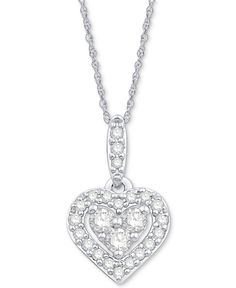 in stock Macy's Diamond White Diamond Necklace For Anniversary, Macy's Brilliant Cut Diamond Necklace For Anniversary, Classic Double Heart White Gold Jewelry, Macy's Fine Jewelry Diamond Necklace For Anniversary, Macy's Diamond Necklace For Anniversary, Double Heart Jewelry With Pave Setting For Anniversary, White Heart-shaped Single Cut Diamond Jewelry, White Heart-shaped Jewelry With Single Cut Diamonds, Classic Heart-shaped Macy's Jewelry