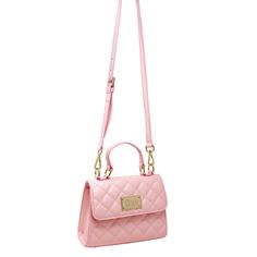 Inspired by the best-selling picture book, Claris: The Chicest Mouse In Paris. Created by acclaimed fashion illustrator Megan Hess. Add a touch of Claris' favorite color pink to your outfit with this Claris Quilted Shoulder Handbag! It's a must-have for the Claris fashion wardrobe, featuring all of Claris' signature design details. Limited Edition Quilted pink faux leather outer Top handle with gold metal hardware Claris gold metal signature badge Top flap with gold magnetic snap fastening Detac Pink Square Shoulder Bag With Dust Bag, Luxury Pink Satchel As Gift, Luxury Pink Satchel As A Gift, Luxury Pink Satchel Gift, Luxury Pink Square Bag, Luxury Pink Square Bags, Pink Rectangular Satchel With Adjustable Strap, Rectangular Pink Satchel With Adjustable Strap, Pink Luxury Square Shoulder Bag