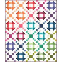 Ombre Churn Chain Quilt Pattern NEEDLE IN A HAYES STACK Monkey Wrench Quilt Block, Churn Dash Quilts, Chandelier Quilt Pattern Free, Churn Dash Quilt Ideas, Quilt Business, Ombré Fabric, Ombre Quilts, 1930s Quilts, Clamshell Quilt