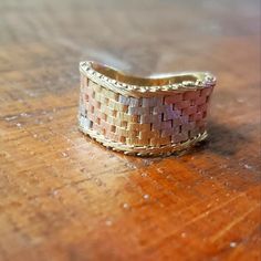 1930-40$ Mesh / Chainlink Tricolor Gold Ring Excellent Condition. Extremely Rare To Find This Style In This Condition. I Was Only Able To Locate 2 Other Pieces ( Possibly Same Set) On Et$Y. I'm 3rd Owner. Worn 1x Years Ago. 2nd Owner Never Wore It. It Actually Belonged To Her Mother Who Received It As A " Just Because I Love You" Gift . They Certainly Don't Do That These Days. Ring Is Small. 4.5 - 5.5 I Believe. Any Questions Just Message Me. Thanks For Checking Out My Closest & Happy Poshing! Vintage Gold Rings, Because I Love You, Tri Color, Womens Jewelry Rings, Chain Link, Vintage Gold, Vintage Ladies, Gold Rings, Vintage Jewelry