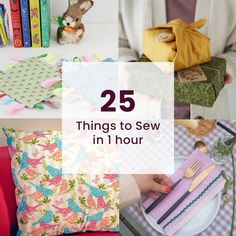 there are many things to sew in one hour, including sewing supplies and crafts