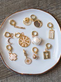 Elevate your charm necklace or bracelet effortlessly with these high-quality gold claw clasp charms. Whether you're feeling bold or playful, we've got a charm for every vibe. Baby Gift Bag, Travel Hat, Charm Collection, Gold Apple, Easter Shopping, Eyewear Accessories, Candle Gift, Gifts For Men, Mother Of Pearl