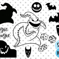 halloween svg cut files for silhouettes