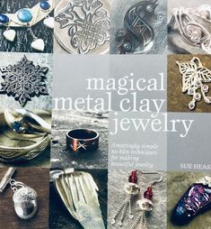 the cover of a book with many different jewelry items on it, including rings and pendants