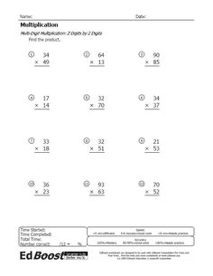 the worksheet for addition and subtraction with two digit numbers on it