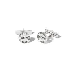 These 14k gold cufflinks are perfect for everyday wear or for special occasions. Monogrammed Cufflinks, Uniform Style, Gold Cufflinks, Gold Hand, Gold Hands, Hand Engraving, Laser Engraving, Cufflinks, Everyday Wear