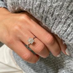 Emerald Diamond Engagement Ring, Vs1 Diamond, Diamond Engagement Ring, Emerald Cut, Lab Grown, Diamond Engagement, Engagement Ring, Emerald, Lab