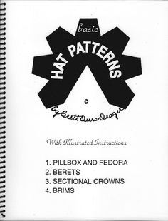 an instruction manual for how to use the hat pattern