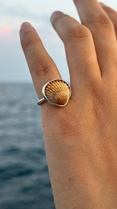 Seashell ring with a shell picked at Barcelona beach. Made by hand in silver 925. The inner diameter of the ring is 15.63mm. Seashell Rings, Beach Jewelry Rings, Silver Shell Rings For Gift, Silver Shell Rings For Beach, Silver Shell-shaped Ring For Gift, White Shell Rings For The Beach, White Shell-shaped Rings For Beach, White Shell Rings For Beach, Silver Shell-shaped Rings For Beach