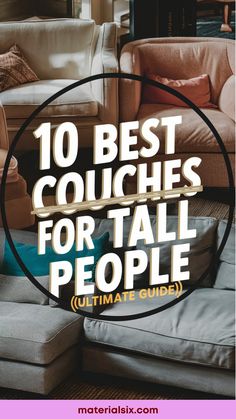 10 best couches for tall people (ultimate guide) Comfortable Couch, Console Storage