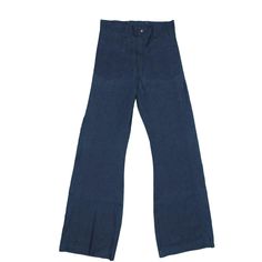 100% Cotton Zipper Fly Navy Color Measurements: Waist 30 Inches Inseam 35 Inches Rise 13 Inches Hips 40 Inches Thigh 11.5 Inches Leg Opening 11 Inches Fly Navy, High Rise Pants, Vintage Pants, Navy Color, 11 Inches, Pant Jumpsuit, Vintage Ladies, Blue Black, 1970s