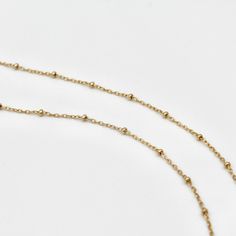 Details: ・14k gold-filled chain + components ・available in 16", 18" and 20" chain lengths Need additional length options? Add-on an extender chain HERE. Rose Gold Chain Necklace With Adjustable Chain For Everyday, Rose Gold 14k Gold-filled Jewelry With Adjustable Chain, Rose Gold Adjustable Chain Necklace For Everyday, Gold-tone 14k Gold Filled Jewelry With Adjustable Chain, Adjustable Rose Gold Charm Necklace With Delicate Chain, Everyday Hypoallergenic 14k Gold Charm Necklace, Everyday 14k Gold Round Beads Necklace, Yellow Gold 14k Gold-filled Necklace With Adjustable Chain, Everyday Adjustable Rose Gold Necklace