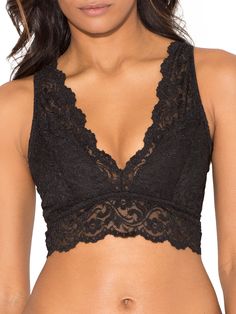 PRICES MAY VARY. Bralettes are perfect for when you want to feel comfortable but still look cute. The Smart&Sexy Signature Lace Deep V Bralette can be worn around the house or dressed up under your favorite tops. A wireless push-up bra, you won't believe how much lift this bralette can give! This bralette top features removable triangle cups for padding so you can customize your support. All-over lace bralette features extra wide front camisole straps, and a gorgeous deep V plunging neckline in Lace Bralette Top, Adore Me, Black Bralette, Everyday Bra, Bralette Tops, Lace Bralette, Lace Bra, Deep V, Pullover Styling